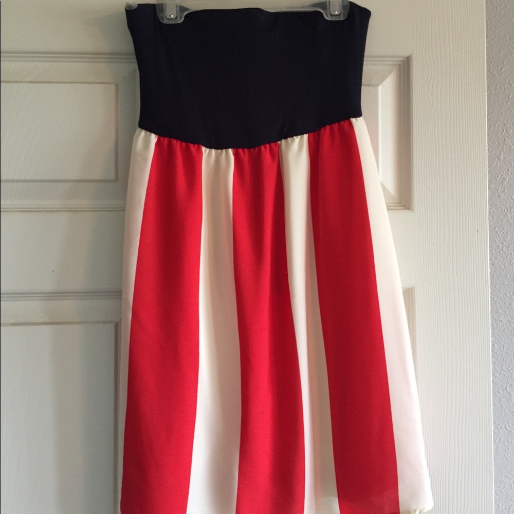 NWT red white and blue dress